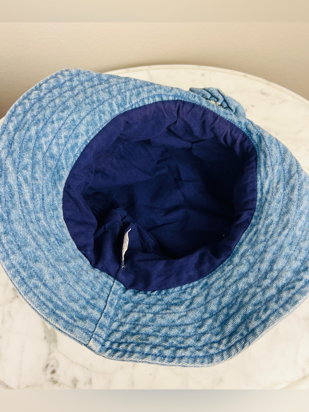 VTG 90s Blossom Hat - Rose Floral Denim Bucket Hat – One Size - Picture 11 of 13